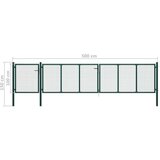  Vrata jeklena 500x100 cm zelena | Shoptok.si