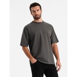 Ombre Men's LOOSE FIT T-shirt with pocket - beige | Shoptok.si