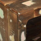  Kava Stol Šareni 50 x 50 x 35 cm Čvrsto drvo iz reciklaže | shoptok.hr