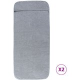  Ručnici za plažu 2 kom sivi 60 x 135 cm od tkanine 400 GSM | Eponuda.ba