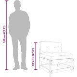  Srednja sofa od masivne borovine s jastucima | shoptok.hr