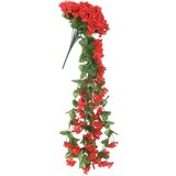  Božićni cvjetni vijenci 3 kom crveni 85 cm | shoptok.hr