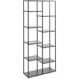 CARRYHOME regal 80/188/30 cm črna | Shoptok.si