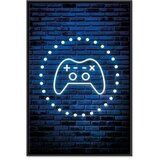  Slika - Neon Gamepad 60x90 U crnom drvenom okviru | shoptok.hr
