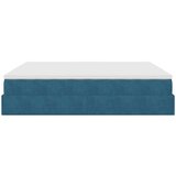 vidaXL Otomanski okvir kreveta s madracima plavi 200x200cm baršunasti | shoptok.hr