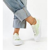 Gemre Light green fabric sneakers Jerina | shoptok.hr