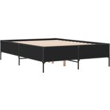 vidaXL Okvir za krevet crni 150x200 cm konstruirano drvo i metal Cijene