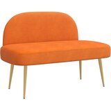  Oblikovana klupa s naslonjačem Narančasta 110 x 60 x 76 cm | shoptok.hr