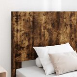  Krevetna konstrukcija s pohranom i uzglavljem Dimljeni hrast Smeđa 90 x 190 cm | Shoptok.si