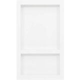  Niša za tuš s 2 odjeljka bijela visokog sjaja 41 x 69 x 9 cm | Eponuda.com