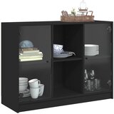  Komoda crna 102x37x75,5 cm od konstruiranog drva | Eponuda.com