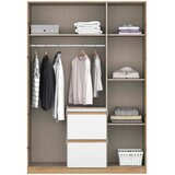 Rauch Möbel omara s klasičnimi vrati, srebrne barve, bela, hrast artisan | Shoptok.si
