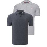 Dewberry DUO SET T8561 MENS TSHIRT-ANTHRACITE-GREY Cijene
