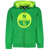 North Sails Dječja Zelena Majica s Kapuljačom na Patentni Zatvarač | shoptok.hr
