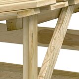 Pergole s krovom 3 kom 100 x 90 x 100 cm impregnirana borovina | Eponuda.ba