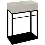 Sapho Crni metalni zidni ormarić za ispod umivaonika 39,5x45 cm Crest – | shoptok.hr