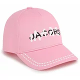 Marc Jacobs Otroška bombažna bejzbolska kapa roza barva