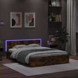  Okvir za krevet s uzglavljem i LED boja hrasta 160x200 cm | shoptok.hr