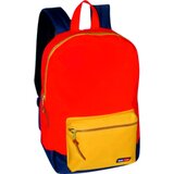 Semiline Unisex's Backpack 3269-5 Multicolour crna | narandžasta | crvena Cene