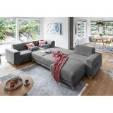 Miuform Siva sklopiva/s prostorom za odlaganje kutna garnitura (s lijevim kutom/u obliku slova "U") Classy Sophie – | shoptok.hr
