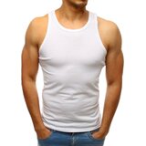 DStreet Tank top męski bez nadruku biały | Shoptok.si