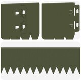  Ograda oko Travnjaka 30 pcs 103 x 10 cm Čelik Maslinastozelena | Eponuda.com