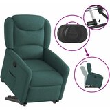  Naslonjač na podizanje od tkanine tamnozeleni | shoptok.hr