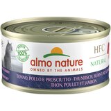 Almo Nature 70g Almo Nature HFC Natural 6 x 70 g - Tun, piščanec in šunka Cene