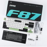 Aula Gasket F87 Thunder Black GrayWoodV3 RGB Keyboard | shoptok.hr