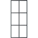vidaXL Klizna vrata s priborom ESG staklo i aluminij 90 x 205 cm | shoptok.hr