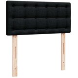 vidaXL Krevet s oprugama i madracem crni 90x200 cm od tkanine | shoptok.hr
