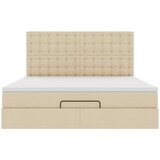  Otomanski krevet s madracem i LED krem 180x200cm od tkanine | Eponuda.com