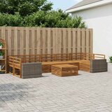  Set vanjskih sofa 8 kom. Prirodna Čvrsto drvo akacije | shoptok.hr