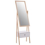 Premier Housewares Stoječe ogledalo z lesenim okvirjem 45x160 cm Rostok – | Shoptok.si