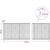  Gabion s žicom debljine 3 5 mm i mrežom 5x5 cm 1200x20x100 cm - 20 cm 100 cm 1200 cm | shoptok.hr
