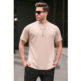 Madmext Beige Lycra Basic Men's T-Shirt 6060 | Shoptok.si