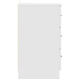 vidaXL Nočna omarica s predalom Bela 38 x 38 x 66 cm Konstruiran les | Shoptok.si