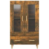  Visoka omarica dimljeni hrast 70x31x115 cm inženirski les, (20653994) | Shoptok.si