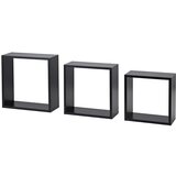 Set zidnih polica Frame (Opteretivost: 5 kg, Crne boje) | shoptok.hr