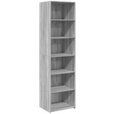 Maison Chic Visoka omara - Komoda - Predalnik siva sonoma 50x41x185 cm inženirski les, (21718774) Cene