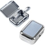 INF Mini prenosni pepelnik - žepna velikost, aluminijeva zlitina, vzmetni pokrov White, (5000241895) | Shoptok.si