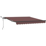 Tenda na automatsko uvlačenje s LED smeđa 300 x 250 cm | shoptok.hr