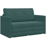 vidaXL Talna kavč postelja 2-v-1 Temno zelena 124x204x61 cm Saten Cene