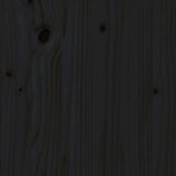  Vrtna sedežna garnitura 4-delna črna trdna borovina | Shoptok.si