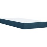 Box spring krevet s madracem tamnoplavi 90x190 cm baršunasti | shoptok.hr