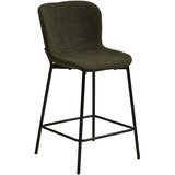 House Nordic Temno zelen oblazinjen barski stol (višina sedeža 65 cm) Maceda – Cene