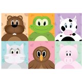  Tapeta - Cheerful animals 100x70 | shoptok.hr