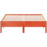 vidaXL Posteljni okvir voščeno rjav 120x190 cm trdna borovina | Shoptok.si
