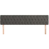  Posteljno vzglavje 2 kosa temno siv 100x7x78/88 cm žamet, (20792674) | Shoptok.si