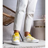 Gemre Grey women's sneakers with yellow laces Arcobaleno | shoptok.hr